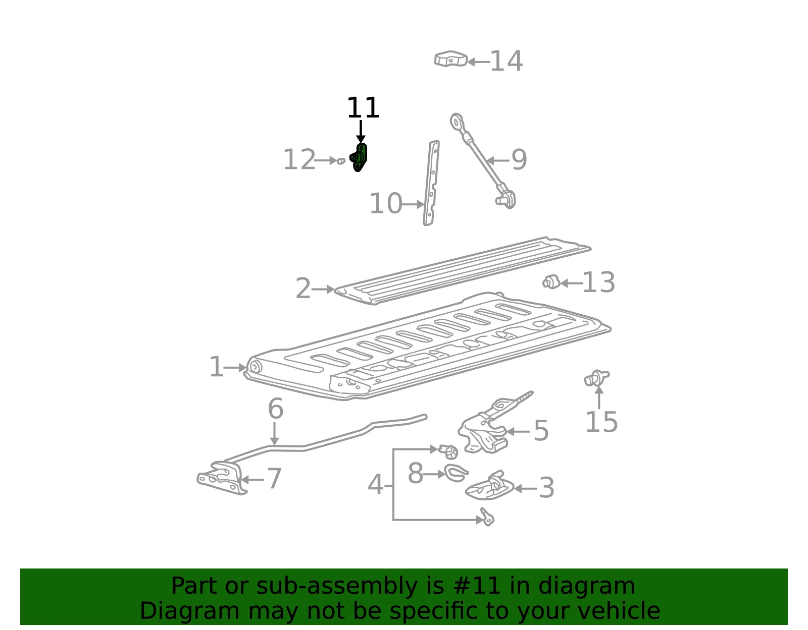 Tailgate Hinge - Ford (F65Z-99430B38-AA) - view 6