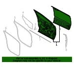 Door Assembly Front - Ford (FA1Z-5820125-C) - view 9