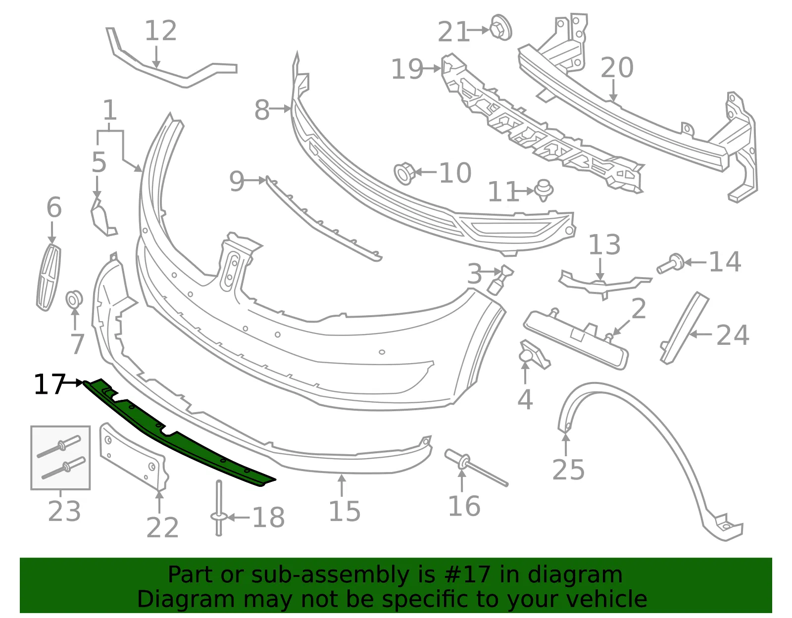 Valance Panel - Ford (FA1Z-8419-AA) - view 6