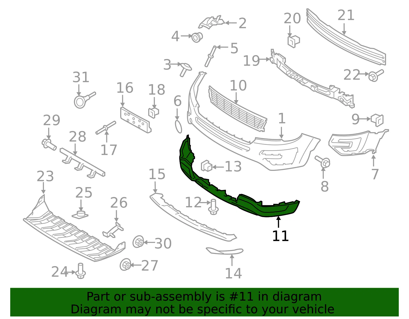 Valance Panel - Ford (FB5Z-17D957-AC) - view 11