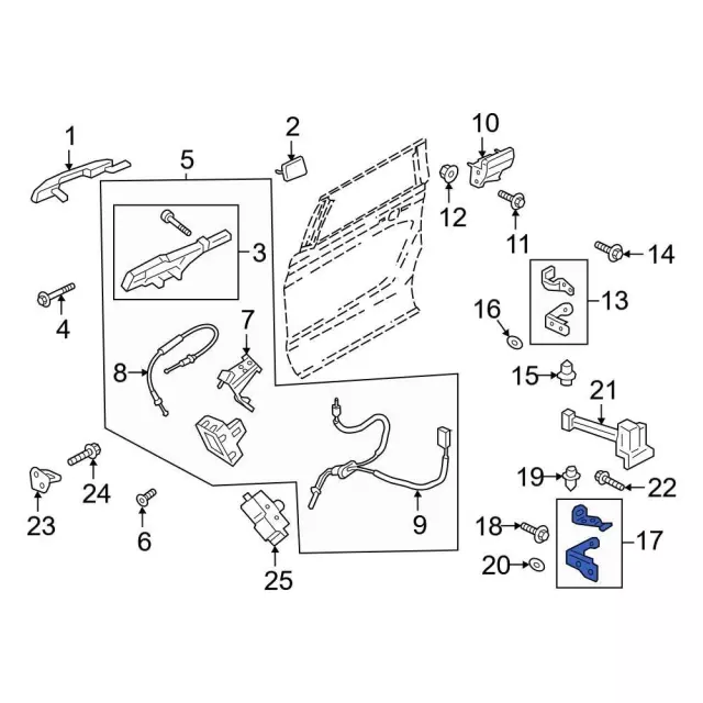 Door Hinge - Ford (FL3Z-1626811-A) - view 18