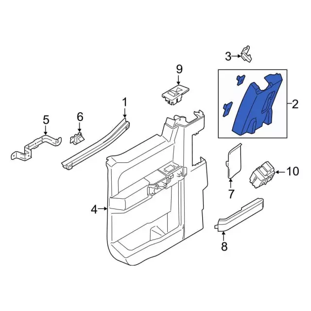 Window Molding - Ford (FL3Z-1825504-AE) - view 10