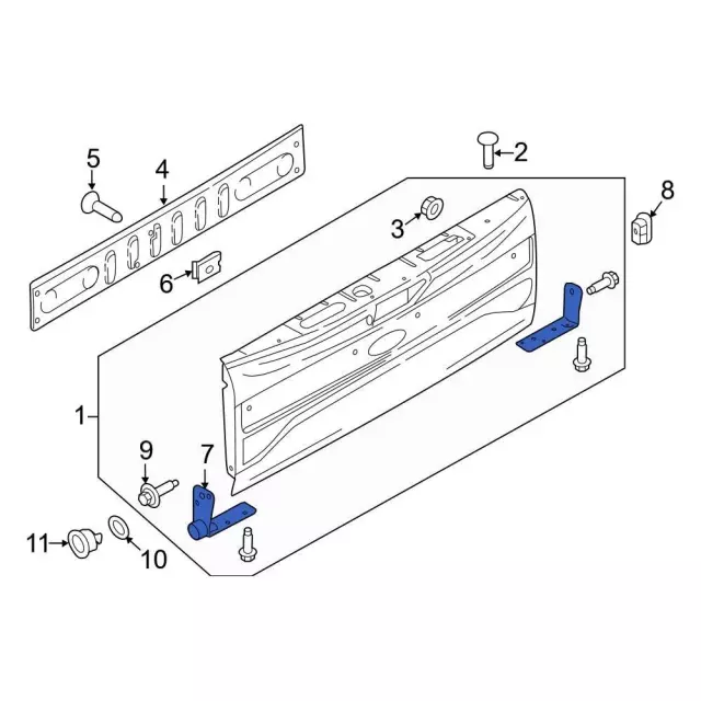 Tailgate Hinge - Ford (FL3Z-99430B39-A) - view 13
