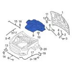 Hood Insulation Pad - Ford (FR3Z-16738-D) - view 22