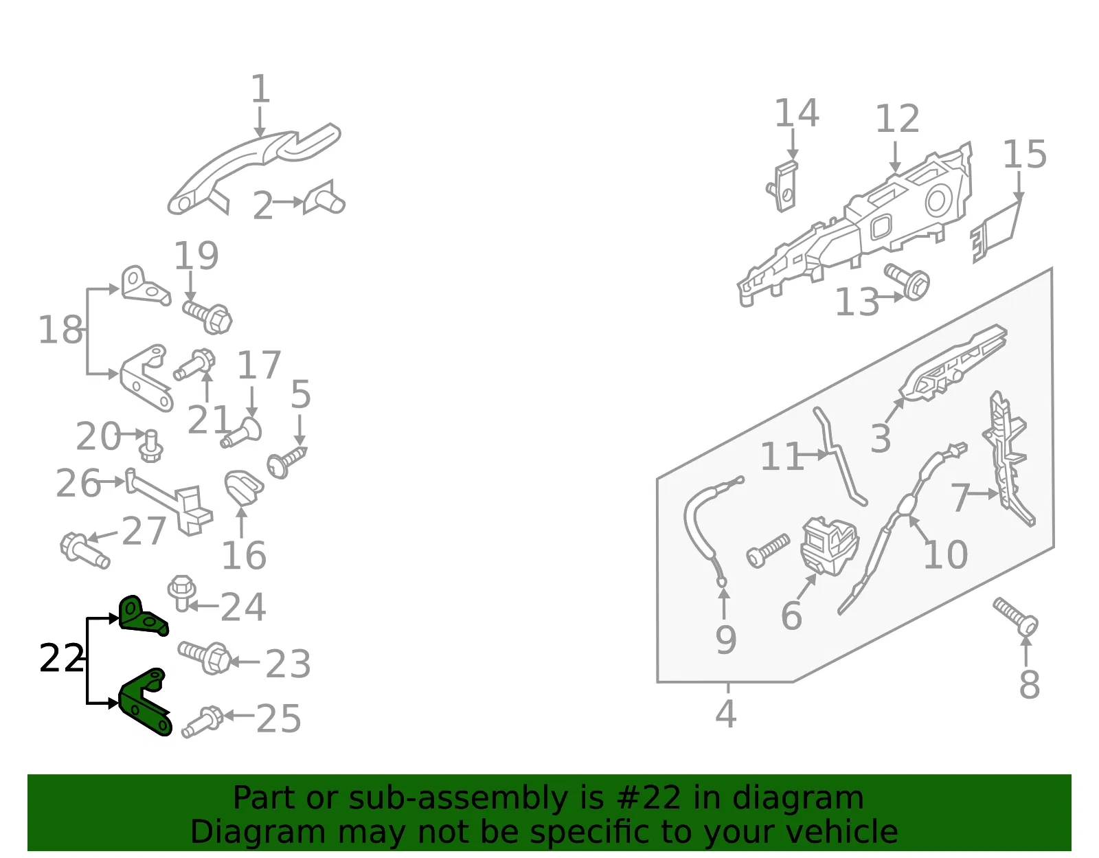 Door Hinge - Ford (FT4Z5822811B) - view 7