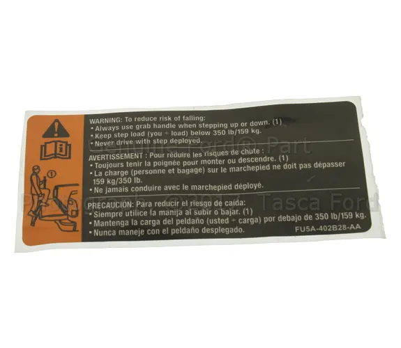 Caution Label - Ford (FU5Z-9900014-A)