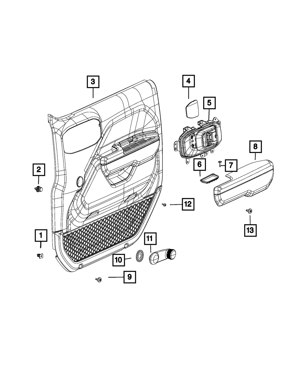 Window Regulator Handle - Mopar (FW80TX7) - view 6