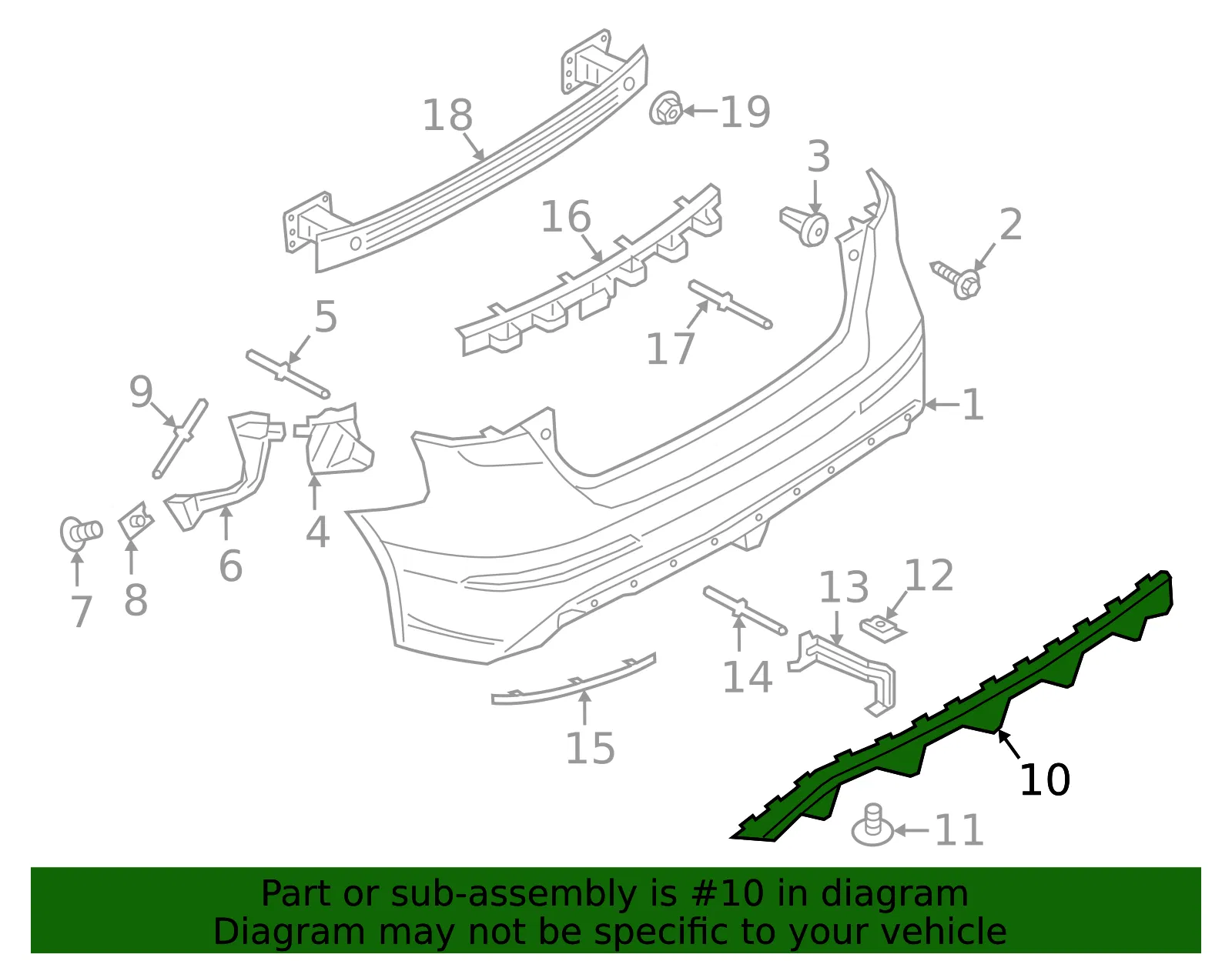 Valance Panel - Ford (G1EZ-17F828-E) - view 10