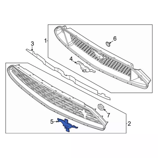 Grille Emblem - Ford (GR3Z-8A224-BA) - view 3