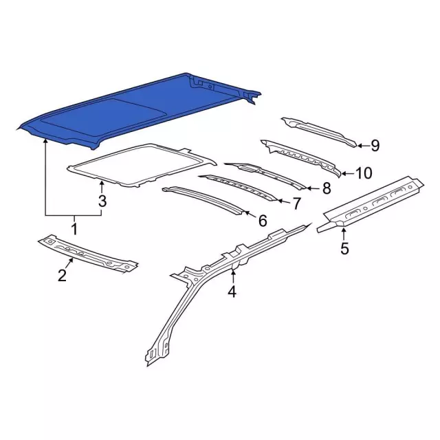Panel Assembly Roof - Ford (JL1Z-4050202-C)