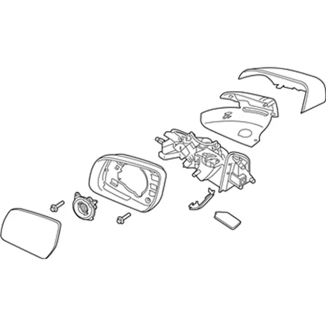 Mirror Assembly - Driver's Side (LH) - Ford (KB3Z-17683-F)