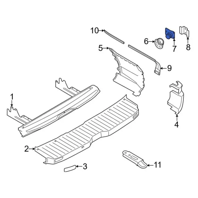 Bumper Outer Support - Ford (KK4Z-61247A64-E) - view 3