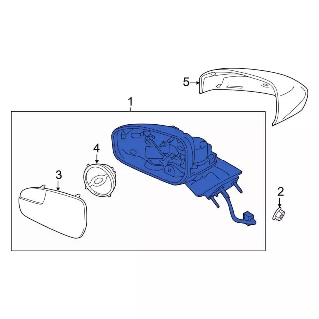Mirror Assembly - Driver's Side (LH) - Ford (KS7Z-17683-BB)