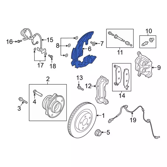 Splash Shield - Ford (L1MZ-2C028-E) - view 13
