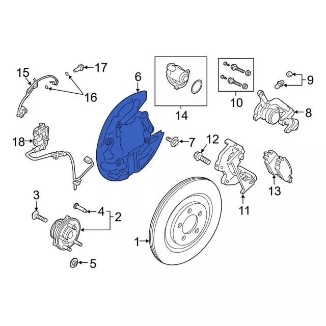 Splash Shield - Ford (L1MZ-2C028-E) - view 5