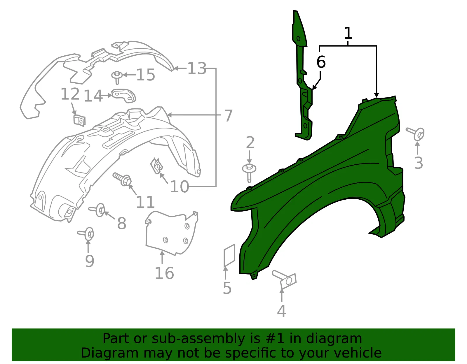 Fender - Ford (LC3Z-16005-D) - view 3
