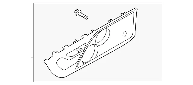 Trim Molding - Passenger Side (RH) - Ford (LC5Z-00817-CA)