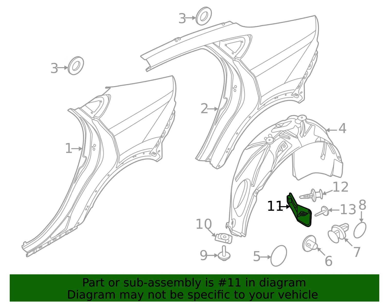 Deflector - Ford (LJ8Z-5811398-E) - view 3