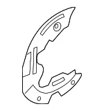 Splash Shield - Ford (MB3Z-2K004-C) - view 3