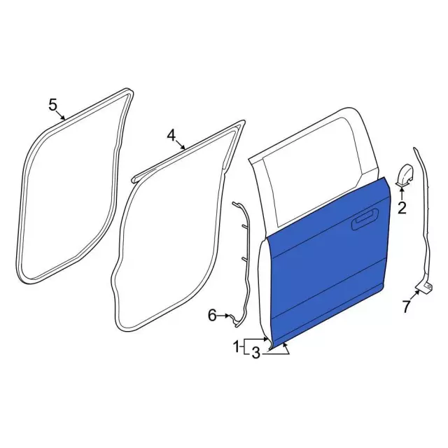 Panel Assembly Door Outer - Ford (ML3Z-1624701-C) - view 7