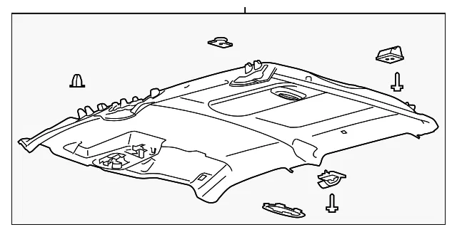 Headliner - Ford (ML3Z-1651916-BF) - view 2