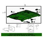 Headliner - Ford (ML3Z-1651916-BF) - view 6