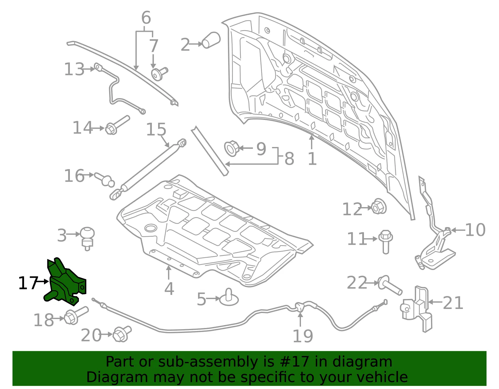 Hood Latch - Ford (ML3Z-16700-E) - view 5