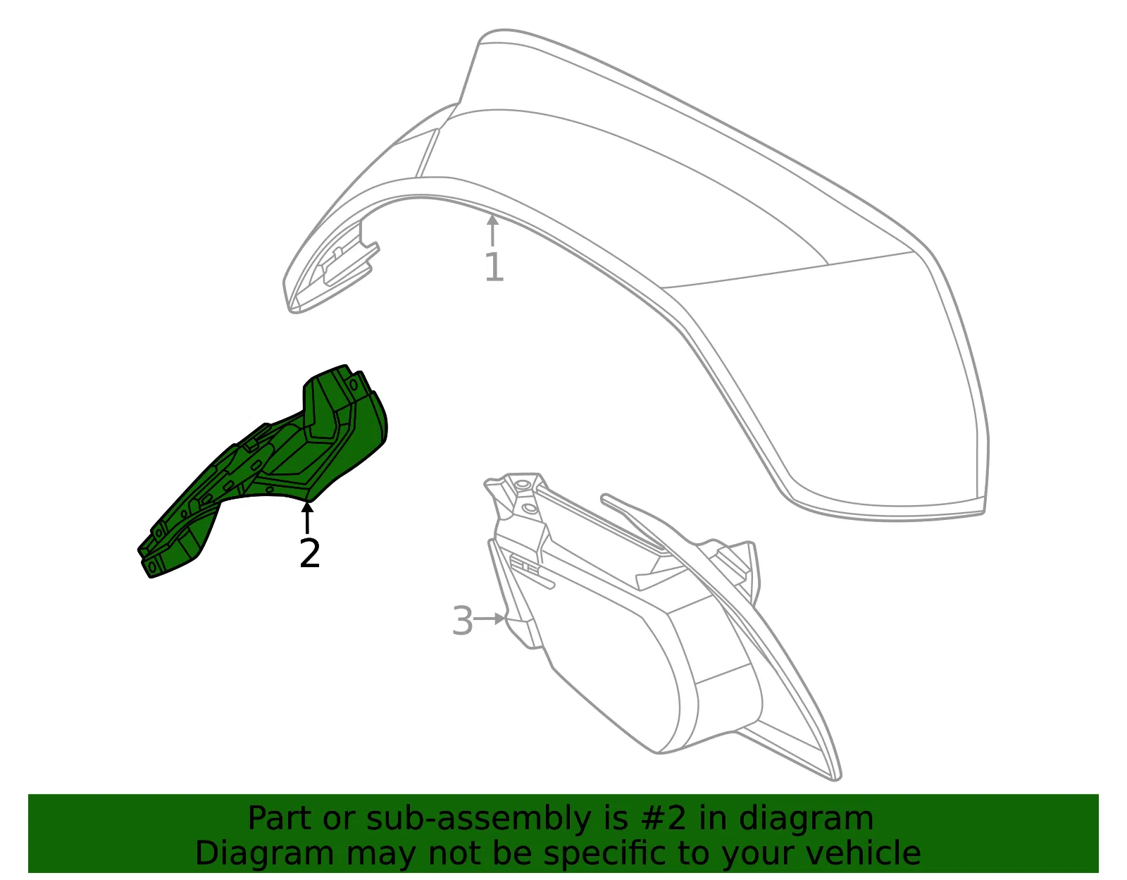 Fender Flare Bracket - Ford (N2DZ-7828409-B) - view 2