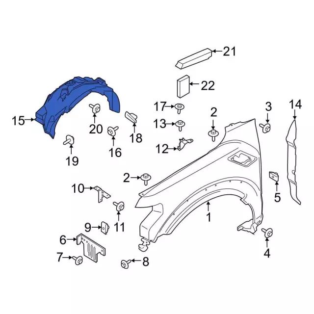 Fender Splash Shield - Ford (NL1Z-16103-E)