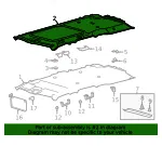 Headlining Roof - Ford (NL1Z-4051944-SE) - view 4