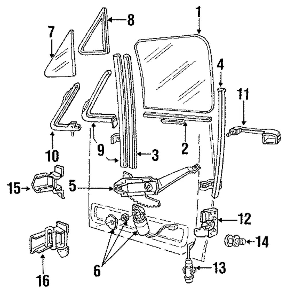 Motor Assembly Window Operating - Ford (NWLM-2) - view 6
