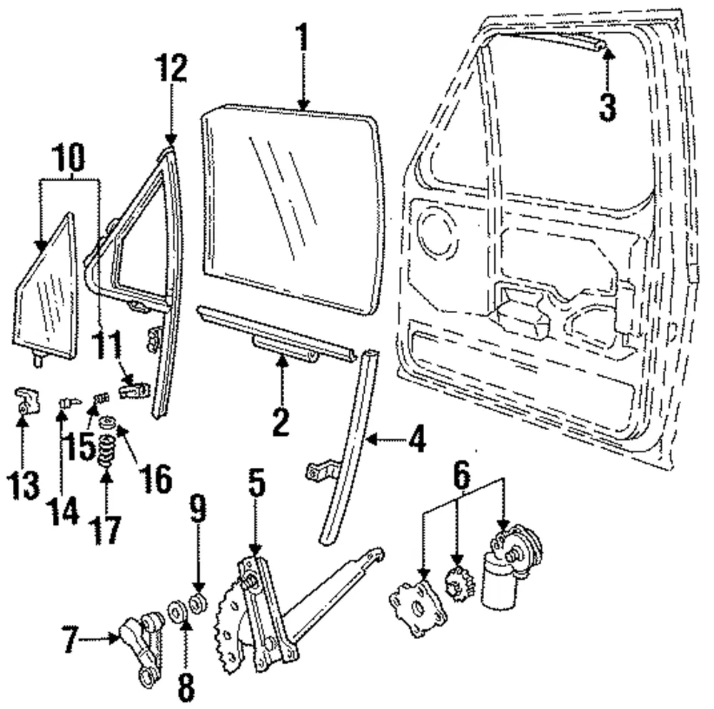 Motor Assembly Window Operating - Ford (NWLM-5) - view 6