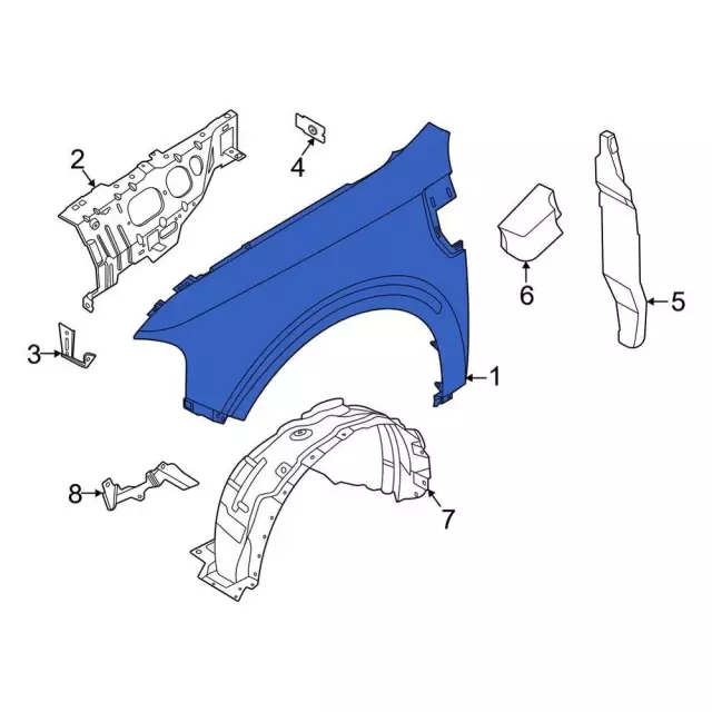 Fender Assembly Front - Ford (NZ6Z-16005-B)