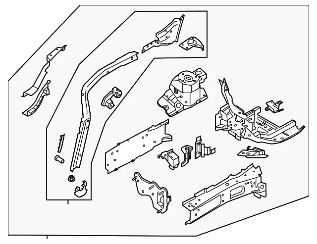 Apron Assembly Front Fender - Ford (NZ6Z-16054-E)