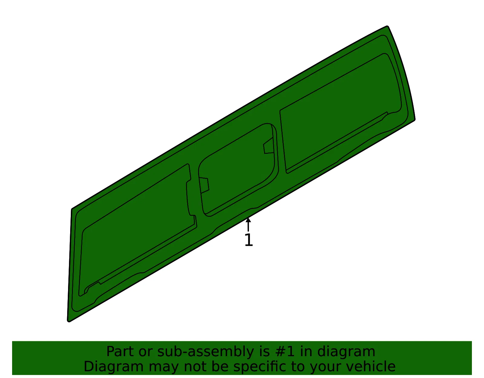 Back Glass - Ford (NZ6Z-6042006-K) - view 2
