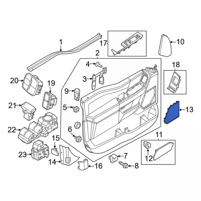 Speaker Grille - Ford (PC3Z-18979-AB) - view 3