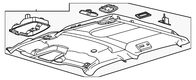 Headliner - Ford (PC3Z-2651968-SF) - view 2