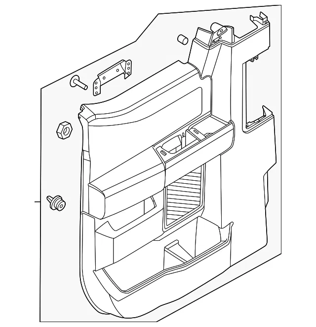 Door Interior Trim Panel - Ford (PC3Z-2827411-BG)