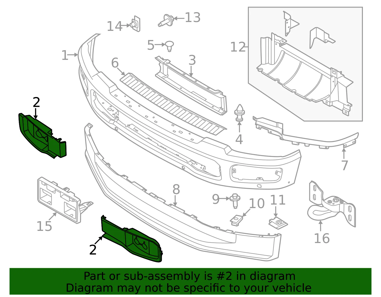 Deflector Panel - Ford (PC3Z-8311-BB) - view 6
