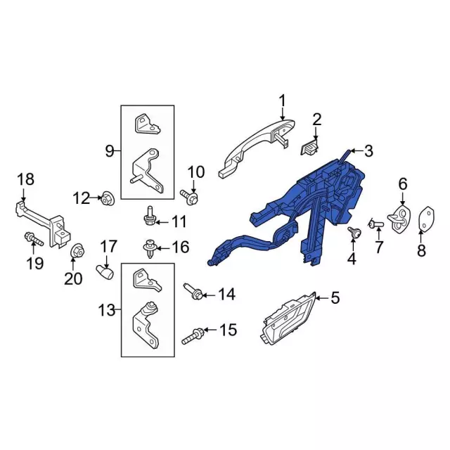 Latch - Ford (PJ6Z-78264A27-E) - view 2