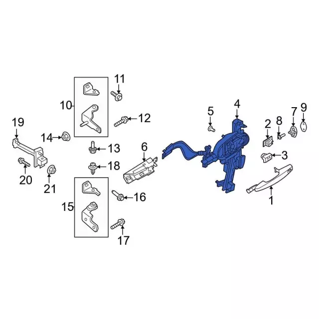 Latch - Ford (PJ6Z-78264A27-E) - view 5