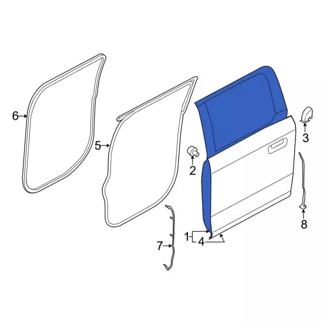 Door Shell - Ford (PL3Z-1624631-D)