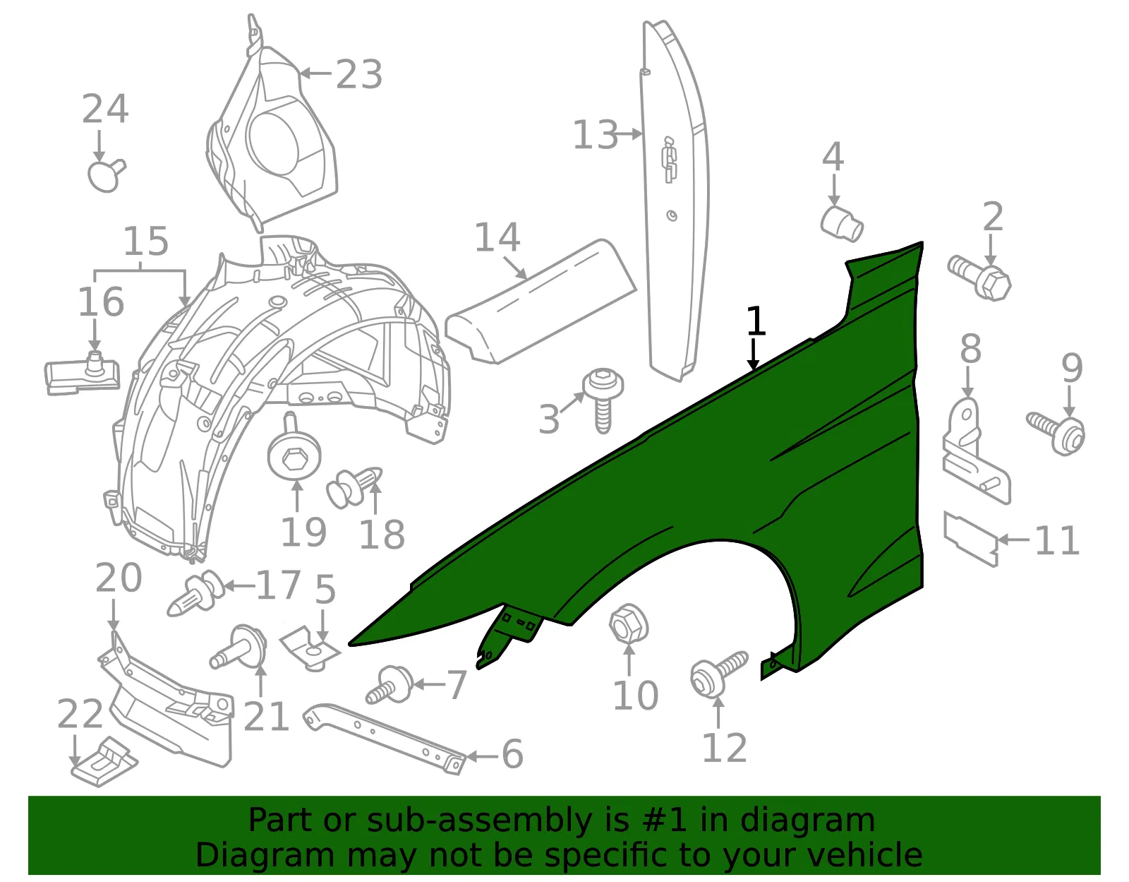 Fender - Ford (PR3Z-16006-A) - view 3