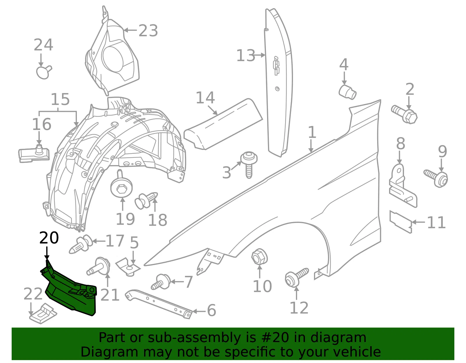 Fender Liner Extension - Ford (PR3Z-16102-E) - view 3