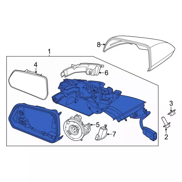 Mirror - Ford (PR3Z-17683-A) - view 4