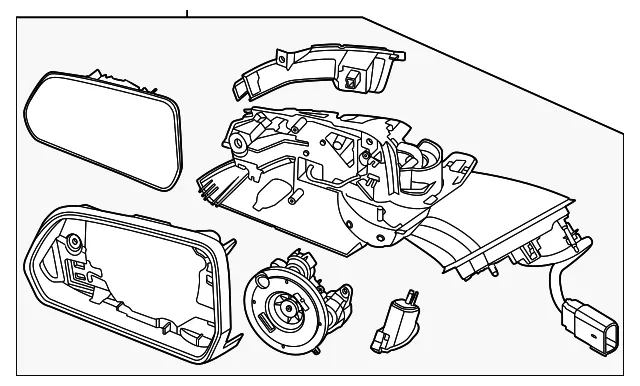Mirror - Ford (PR3Z-17683-J)