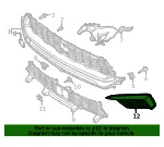 Outer Grille - Ford (PR3Z-17B968-AA) - view 7