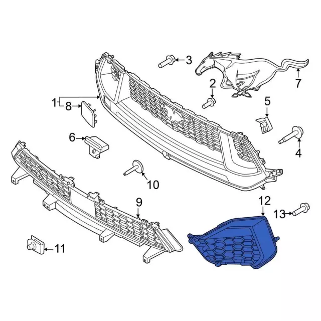 Outer Grille - Ford (PR3Z-17E811-CA) - view 4