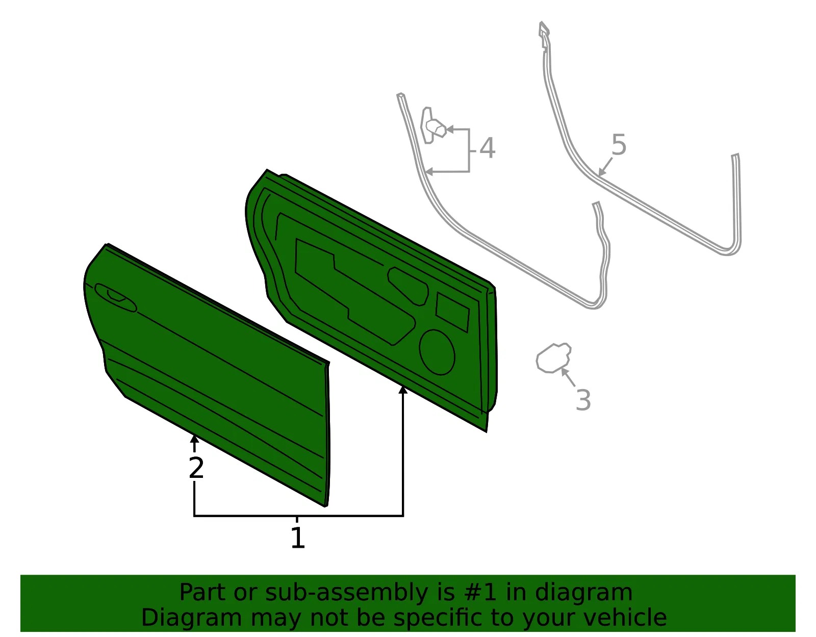 Door Shell - Ford (PR3Z-6320125-A) - view 2