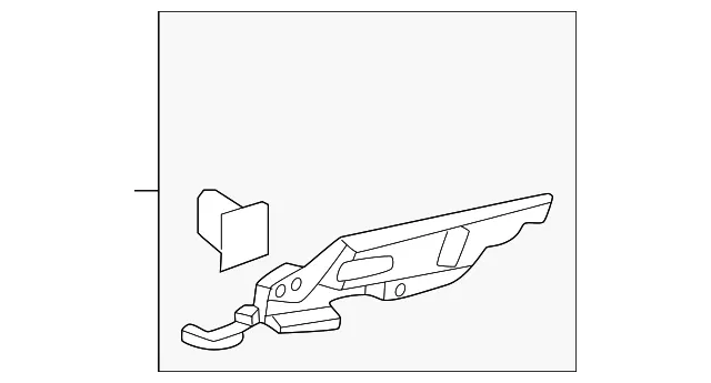 Body C-Pillar Trim Panel Bracket - Ford (PR3Z-63243C02-A)